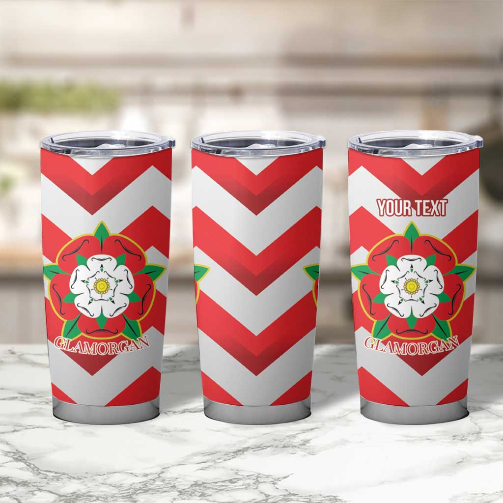 Personalized Glamorgan Wales Tumbler Cup The Tudor Rose Of Wales - Wonder Print Shop