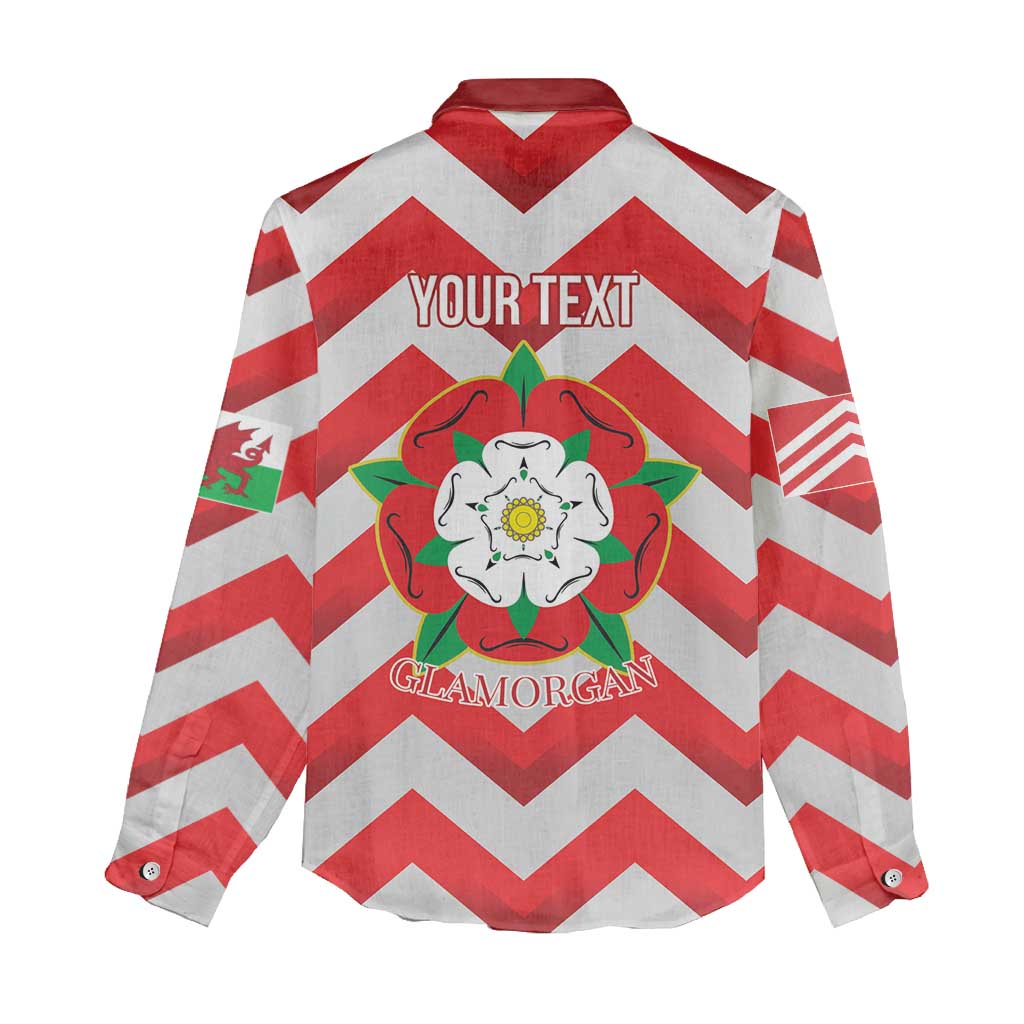 Personalized Glamorgan Wales Women Casual Shirt The Tudor Rose Of Wales - Wonder Print Shop