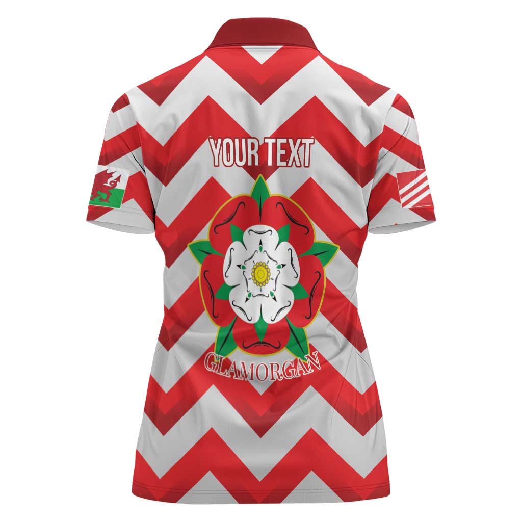 Personalized Glamorgan Wales Women Polo Shirt The Tudor Rose Of Wales - Wonder Print Shop
