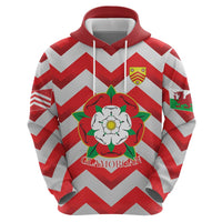 Personalized Glamorgan Wales Zip Hoodie The Tudor Rose Of Wales - Wonder Print Shop