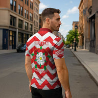 Personalized Glamorgan Wales Zipper Polo Shirt The Tudor Rose Of Wales - Wonder Print Shop