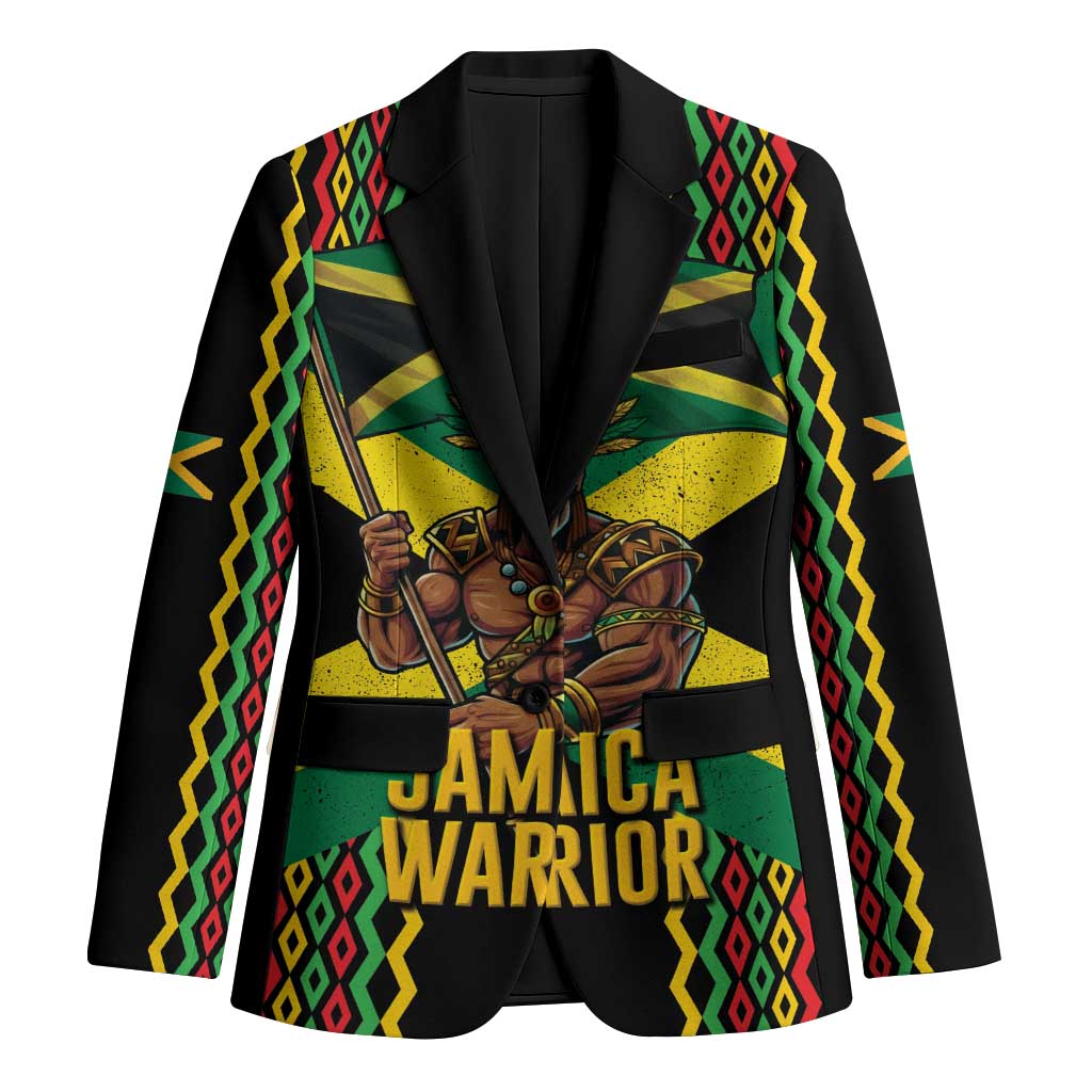 Jamaica Warrior Spirit Blazer Tribal Fighter in Reggae Colors - Wonder Print Shop