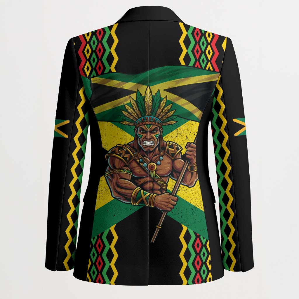 Jamaica Warrior Spirit Blazer Tribal Fighter in Reggae Colors - Wonder Print Shop