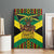 Jamaica Warrior Spirit Canvas Wall Art Tribal Fighter in Reggae Colors - Wonder Print Shop