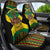 Jamaica Warrior Spirit Car Seat Cover Tribal Fighter in Reggae Colors - Wonder Print Shop