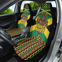 Jamaica Warrior Spirit Car Seat Cover Tribal Fighter in Reggae Colors - Wonder Print Shop