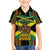 Jamaica Warrior Spirit Kid Hawaiian Shirt Tribal Fighter in Reggae Colors - Wonder Print Shop