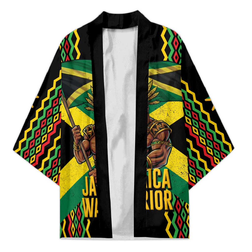 Jamaica Warrior Spirit Kimono Tribal Fighter in Reggae Colors - Wonder Print Shop