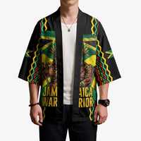 Jamaica Warrior Spirit Kimono Tribal Fighter in Reggae Colors - Wonder Print Shop
