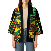 Jamaica Warrior Spirit Kimono Tribal Fighter in Reggae Colors - Wonder Print Shop