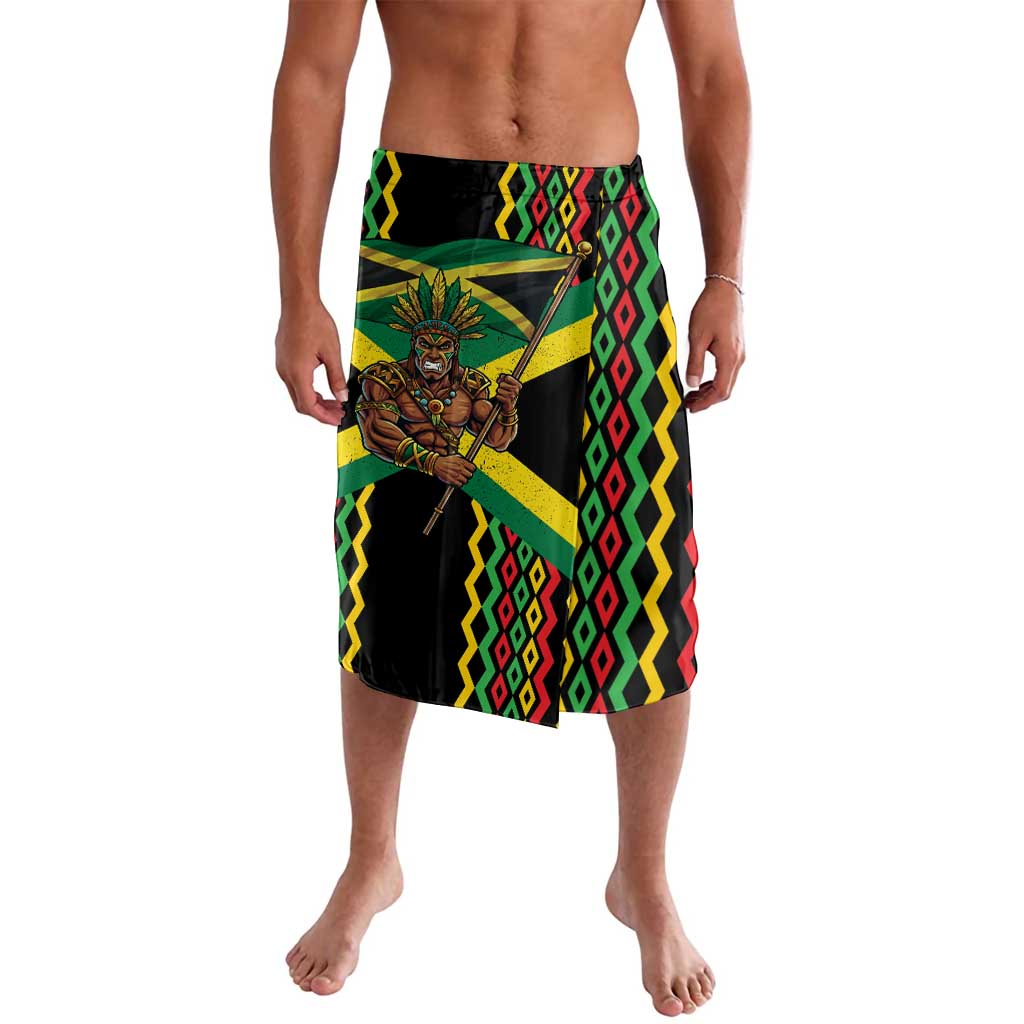 Jamaica Warrior Spirit Lavalava Tribal Fighter in Reggae Colors - Wonder Print Shop