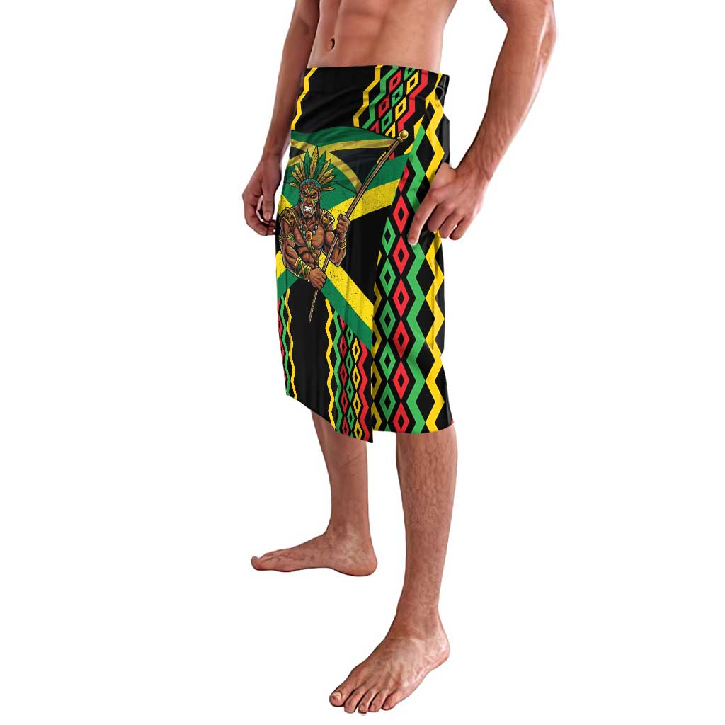 Jamaica Warrior Spirit Lavalava Tribal Fighter in Reggae Colors - Wonder Print Shop