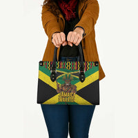 Jamaica Warrior Spirit Leather Bag Tribal Fighter in Reggae Colors - Wonder Print Shop