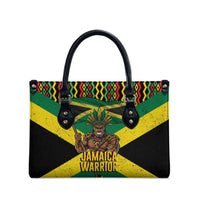 Jamaica Warrior Spirit Leather Bag Tribal Fighter in Reggae Colors - Wonder Print Shop
