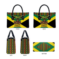 Jamaica Warrior Spirit Leather Bag Tribal Fighter in Reggae Colors - Wonder Print Shop