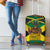 Jamaica Warrior Spirit Luggage Cover Tribal Fighter in Reggae Colors - Wonder Print Shop