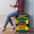 Jamaica Warrior Spirit Luggage Cover Tribal Fighter in Reggae Colors - Wonder Print Shop