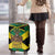 Jamaica Warrior Spirit Luggage Cover Tribal Fighter in Reggae Colors - Wonder Print Shop