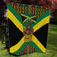 Jamaica Warrior Spirit Quilt Tribal Fighter in Reggae Colors - Wonder Print Shop