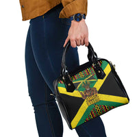 Jamaica Warrior Spirit Shoulder Handbag Tribal Fighter in Reggae Colors - Wonder Print Shop