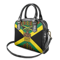 Jamaica Warrior Spirit Shoulder Handbag Tribal Fighter in Reggae Colors - Wonder Print Shop