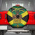 Jamaica Warrior Spirit Spare Tire Cover Tribal Fighter in Reggae Colors - Wonder Print Shop