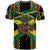 Jamaica Warrior Spirit T Shirt Tribal Fighter in Reggae Colors - Wonder Print Shop