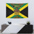 Jamaica Warrior Spirit Tapestry Tribal Fighter in Reggae Colors - Wonder Print Shop