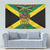 Jamaica Warrior Spirit Tapestry Tribal Fighter in Reggae Colors - Wonder Print Shop