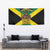 Jamaica Warrior Spirit Tapestry Tribal Fighter in Reggae Colors - Wonder Print Shop