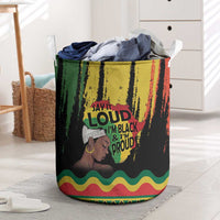 Black History Dreadlocks Map Laundry Basket Say It Loud I’m Black and I’m Proud - Wonder Print Shop