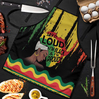 Black History Dreadlocks Map Apron Say It Loud I’m Black and I’m Proud - Wonder Print Shop