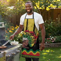 Black History Dreadlocks Map Apron Say It Loud I’m Black and I’m Proud - Wonder Print Shop