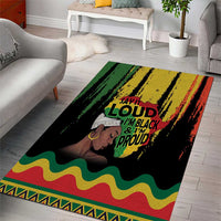 Black History Dreadlocks Map Area Rug Say It Loud I’m Black and I’m Proud - Wonder Print Shop