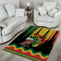 Black History Dreadlocks Map Area Rug Say It Loud I’m Black and I’m Proud - Wonder Print Shop