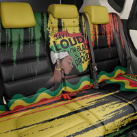Black History Dreadlocks Map Back Car Seat Cover Say It Loud I’m Black and I’m Proud - Wonder Print Shop