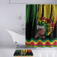 Black History Dreadlocks Map Bathroom Set Say It Loud I’m Black and I’m Proud - Wonder Print Shop