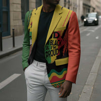 Black History Dreadlocks Map Blazer Say It Loud I’m Black and I’m Proud - Wonder Print Shop