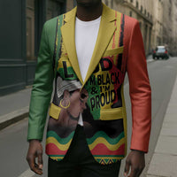 Black History Dreadlocks Map Blazer Say It Loud I’m Black and I’m Proud - Wonder Print Shop