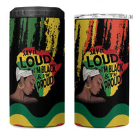 Black History Dreadlocks Map 4 in 1 Can Cooler Tumbler Say It Loud I’m Black and I’m Proud - Wonder Print Shop