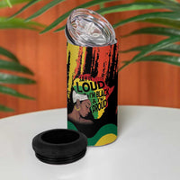 Black History Dreadlocks Map 4 in 1 Can Cooler Tumbler Say It Loud I’m Black and I’m Proud - Wonder Print Shop