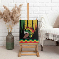 Black History Dreadlocks Map Canvas Wall Art Say It Loud I’m Black and I’m Proud - Wonder Print Shop