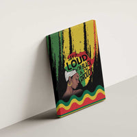 Black History Dreadlocks Map Canvas Wall Art Say It Loud I’m Black and I’m Proud - Wonder Print Shop