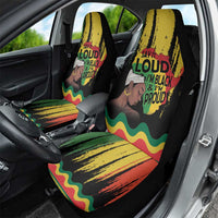 Black History Dreadlocks Map Car Seat Cover Say It Loud I’m Black and I’m Proud - Wonder Print Shop