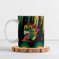 Black History Dreadlocks Map Ceramic Mug Say It Loud I’m Black and I’m Proud - Wonder Print Shop