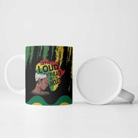 Black History Dreadlocks Map Ceramic Mug Say It Loud I’m Black and I’m Proud - Wonder Print Shop