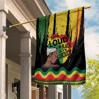 Black History Dreadlocks Map Garden Flag Say It Loud I’m Black and I’m Proud - Wonder Print Shop