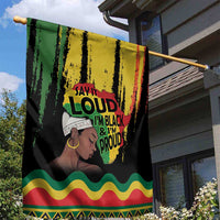 Black History Dreadlocks Map Garden Flag Say It Loud I’m Black and I’m Proud - Wonder Print Shop