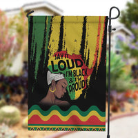Black History Dreadlocks Map Garden Flag Say It Loud I’m Black and I’m Proud - Wonder Print Shop