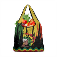 Black History Dreadlocks Map Grocery Bag Say It Loud I’m Black and I’m Proud - Wonder Print Shop